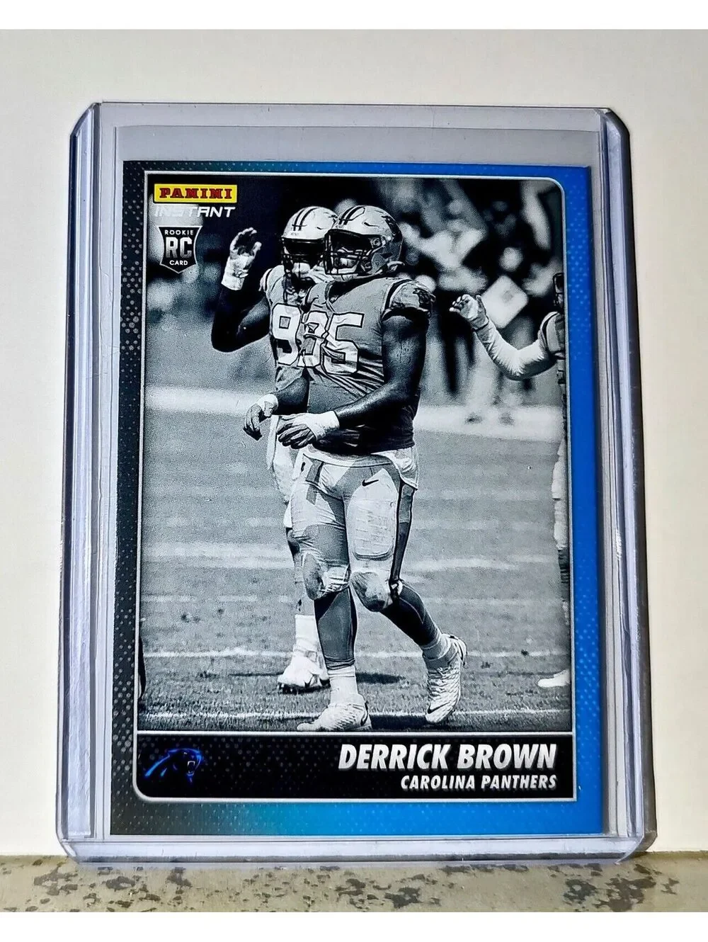 Derrick Brown 2020 Panini NFL #6 Black and White Rookies Card Panthers 1 of 518